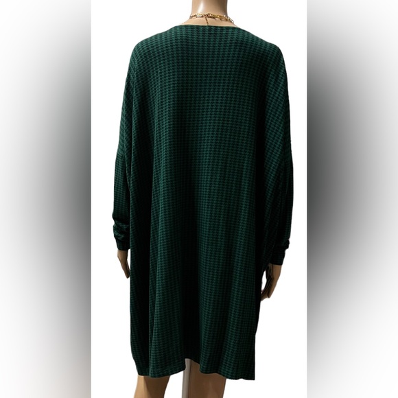NWT Bryn Walker Women's S, XXS Green Inlet Houndstooth Damien Tunic Dress - Picture 4 of 10